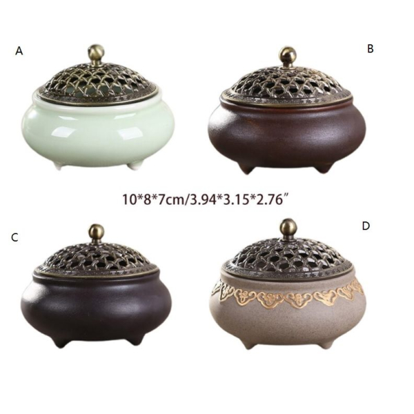 Coil Incense Bowl, Holder for Meditation, Relaxation, Calmness, Energy Cleanse