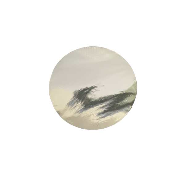 Cake Base Round 10.5" diameter Sliver/Gold