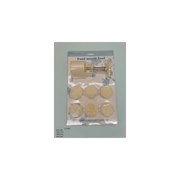 Plastic Moon Cake Moulds Plum Blossm 6's