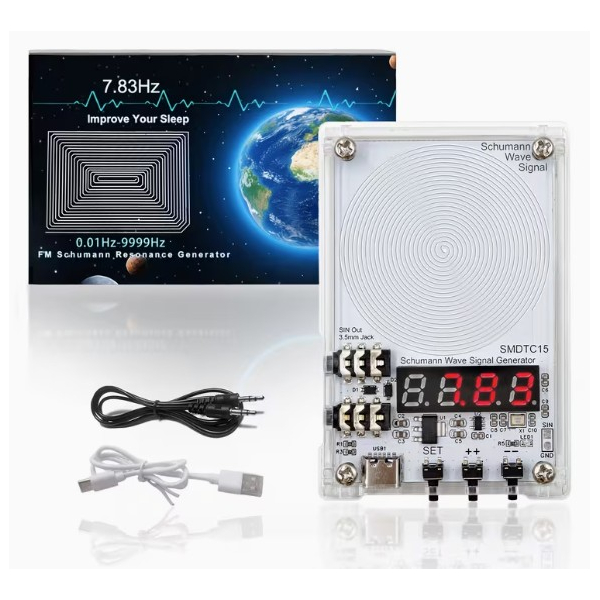 Compact 0.1Hz-100kHz Schumann Resonance Generator | 7.83Hz Pulse Audio Device