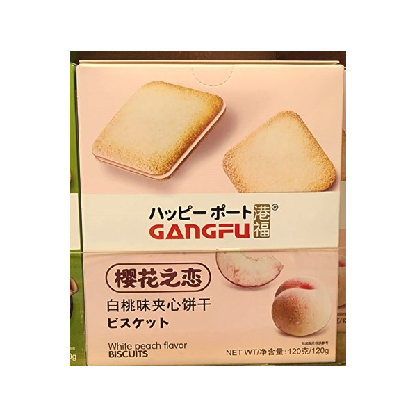 Peach Flavoured Sandwich Biscuits 120g