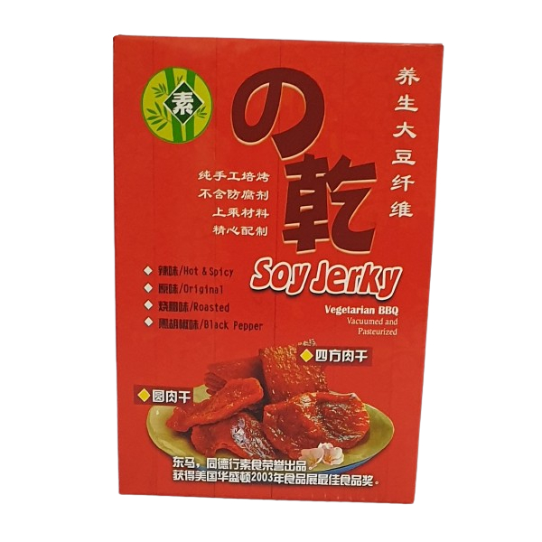 Tong De Soy Jerky Vegetarian BBQ small 180g (Original,BBQ,Black Pepper)