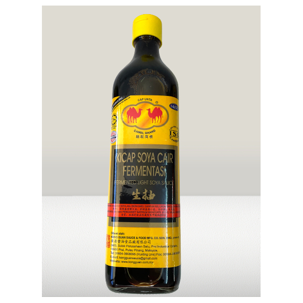Camel Light Soya Sauce 900ml Glass (V)