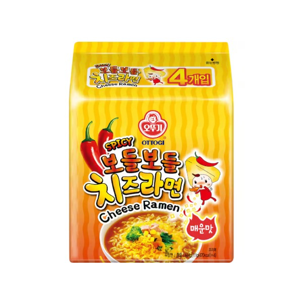 Cheese Ramen Spicy Noodles 111G x 4