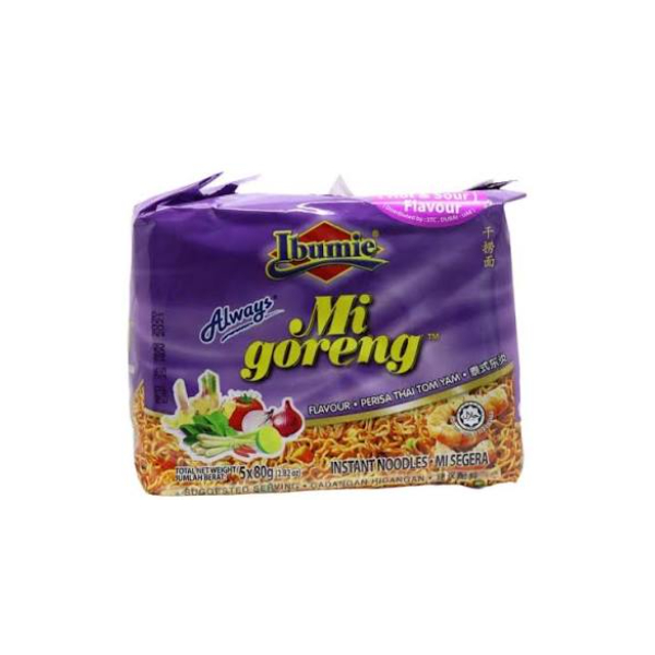 Ibumie Mi Goreng Thai Tom Yum 80g x 5s