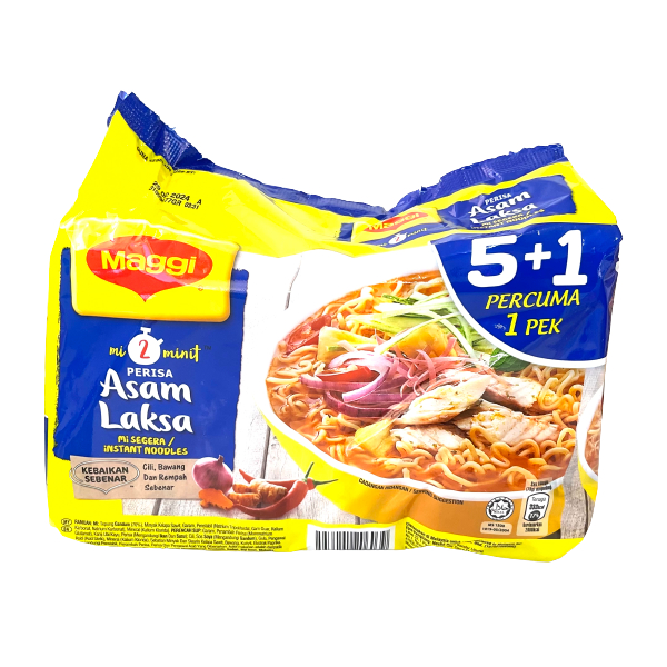 Maggi Mee(AsamLaksa) 78gx5's 5+1