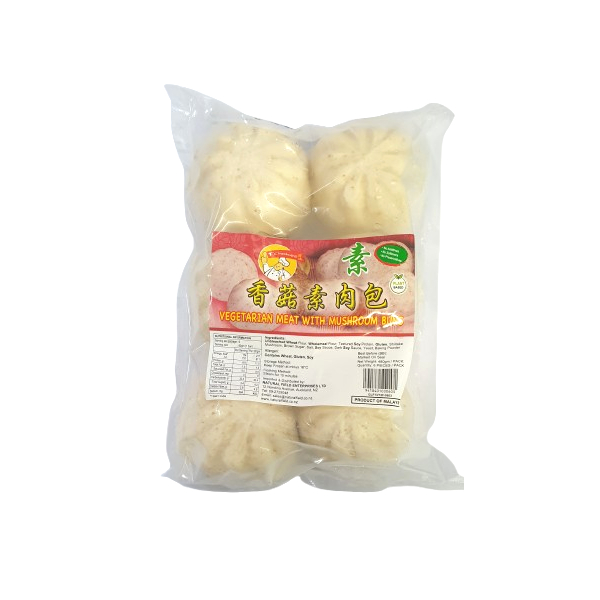 Vegetarian Wheat Mushroom Bun 480g