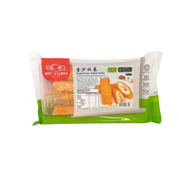 Su Tung Vegetarian Salad Rolls (Contain Vegan Meat Dice) 280g/8pcs