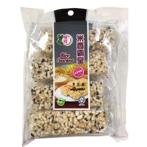 Wide Way Rice Cracker (black Sesame)180g (V)