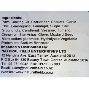 Nonya Orginal SRW Laksa Paste 600g (V)