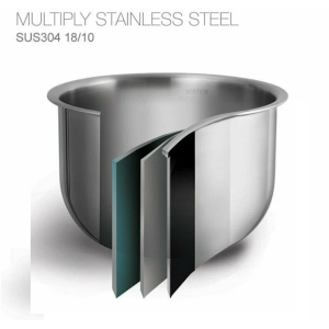 Buffalo NEW IH Stainless Steel Inner Pot Smart Rice Cooker with Boilsteam Function (10 cups)