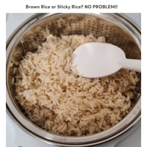 ACook by Buffalo BOILSTEAM Stainless Steel Inner Pot Rice Cooker 5L (10 Cups)