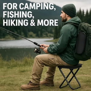 Lightweight Folding Camping Stool &ndash; Aluminum Alloy Portable Outdoor Seat