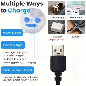 Portable Camping Shower Kit with 3 Modes