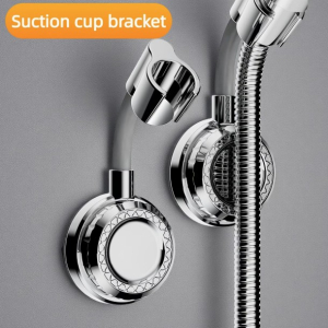 Bathroom Suction Cup Shower Holder, No Drilling, Compl...