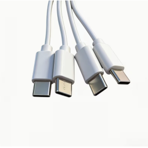 Charging Cable, 4-in-1 Short USB-C Cable, 4 USB-C Ports Charging & Data Cord