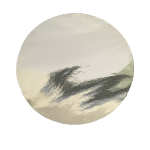 Cake Base Round 10.5" diameter Sliver/Gold