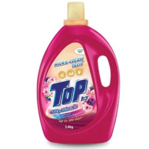 TOP Fabric Detergent Liquid Bottle 3.6Kg Silky Sakura ...