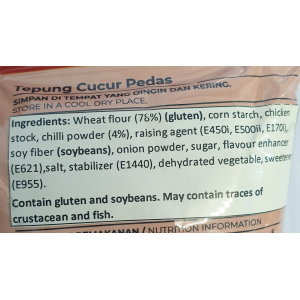 NONA TEPUNG CUCUR (PEDAS) 40X170G