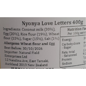 Kuih Kapet Love Letters 400g can