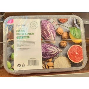 4pc Microwavable Rect Food Container 650ml