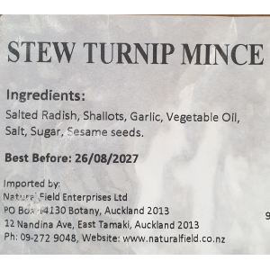 @Stew turnip mince 200g