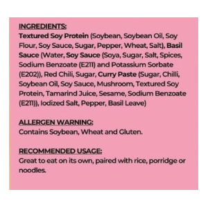 Premium Plant Based Spicy Shredded Meat with Basil 200g/can