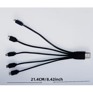 5 x Micro USB Splitter Charging Cable in 1