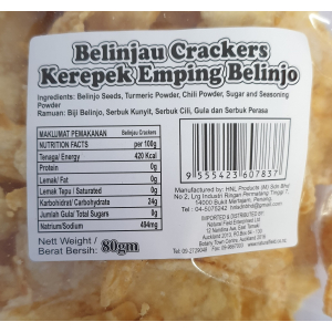 Belinjau Crackers (Kerepek Emping Belinjo) 80g