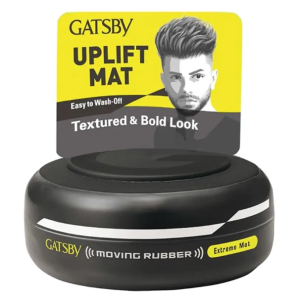 Gatsby Moving Rubber Hair Wax 80g - Extreme Mat (Black...