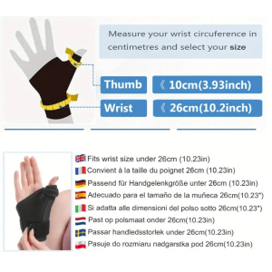 1pc Adjustable Wrist Thumb Support For Arthritis, Tendonitis, And Carpal Tunnel - Breathable And Comfortable Thumb Splint With Trigger Finger And Thumb Sprain Support