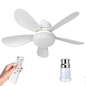 52cm Silent Ceiling Fan with 3 Light Modes, 5 Blades, ...
