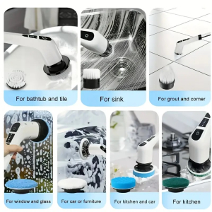 7 in 1 Cordless Electric Cleaning Cleaner with 7 Interchangeable Brush Heads