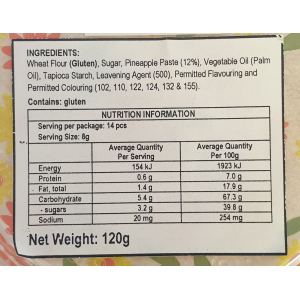 Teluki - Pineapple Tart Cookies 120g