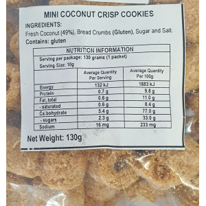 Mini Coconut Crisp (SB) 130g