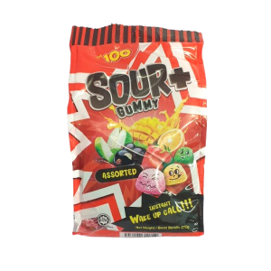 LOT 100 SOUR+ GUMMY ASSORTED 270G