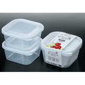 Microwaveable Plastic Container 750ml x 2s
