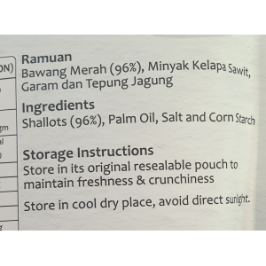 Fried Shallots 75g  Polybag