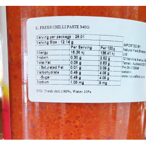 Sing Long Fresh Chilli Paste 340g (V)