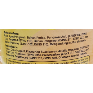 Jalen Mango Flavor Cordial 1liter