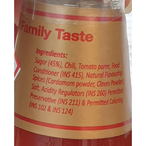 Habhal's Brand Chilli Sauce 500g