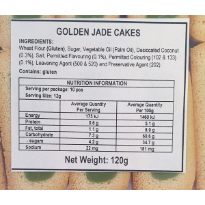 Golden Jade Cakes 120g