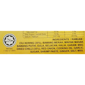 Sambal Chilli 200g
