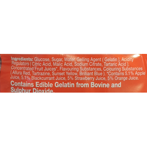 LOT 100 SOUR+ GUMMY ASSORTED 270G