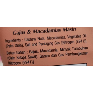 Tong Garden Cashew Nuts Mixed & Macadamia Salted 35g