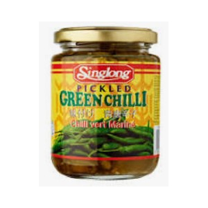 Sing Long Pickled Green Chilli 200g (V)