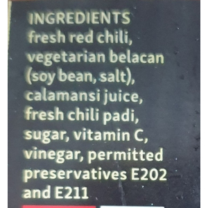 Vege Sambal Belacan Chilli 180g (V)